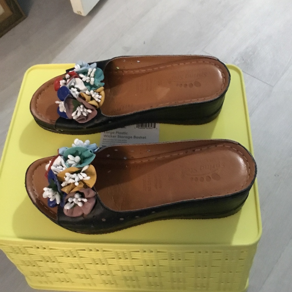 Springfootwear blk slide